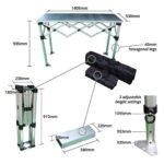 Folding Table Concertina Counter With Aluminium Top - Image 8