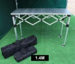 Folding Table Concertina Counter With Aluminium Top - Image 5