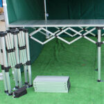 Folding Table Concertina Counter With Aluminium Top