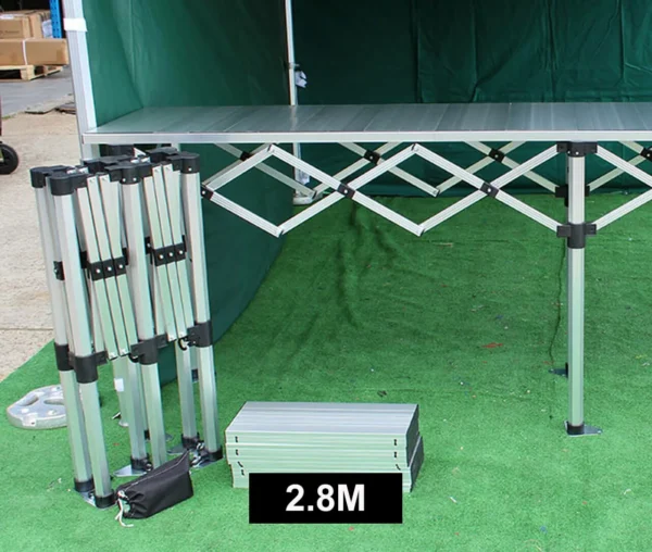 Folding Table Concertina Counter With Aluminium Top - Image 2