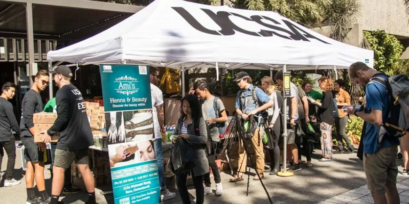3x6m ucsa branded gazebo in white