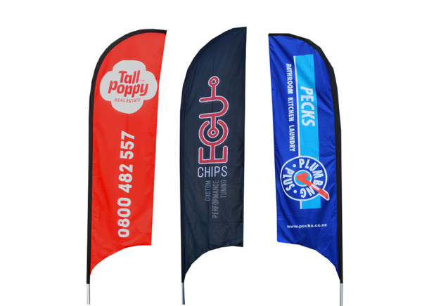 Custom Printed Feather Flag Kit - Double Sided - 3 Sizes - Image 5