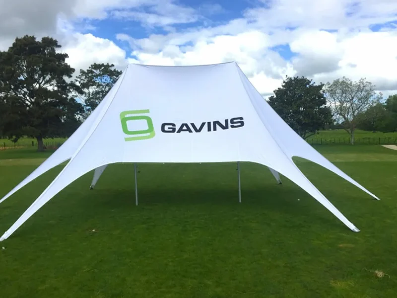 Gavins star marquee in white