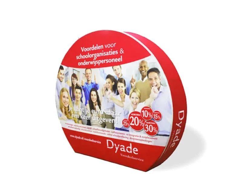 3D moon style display walls with full colour printing