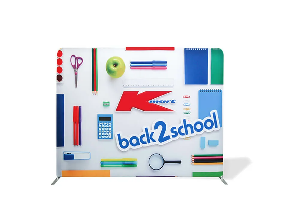straight wall straight display walls with full colour printing