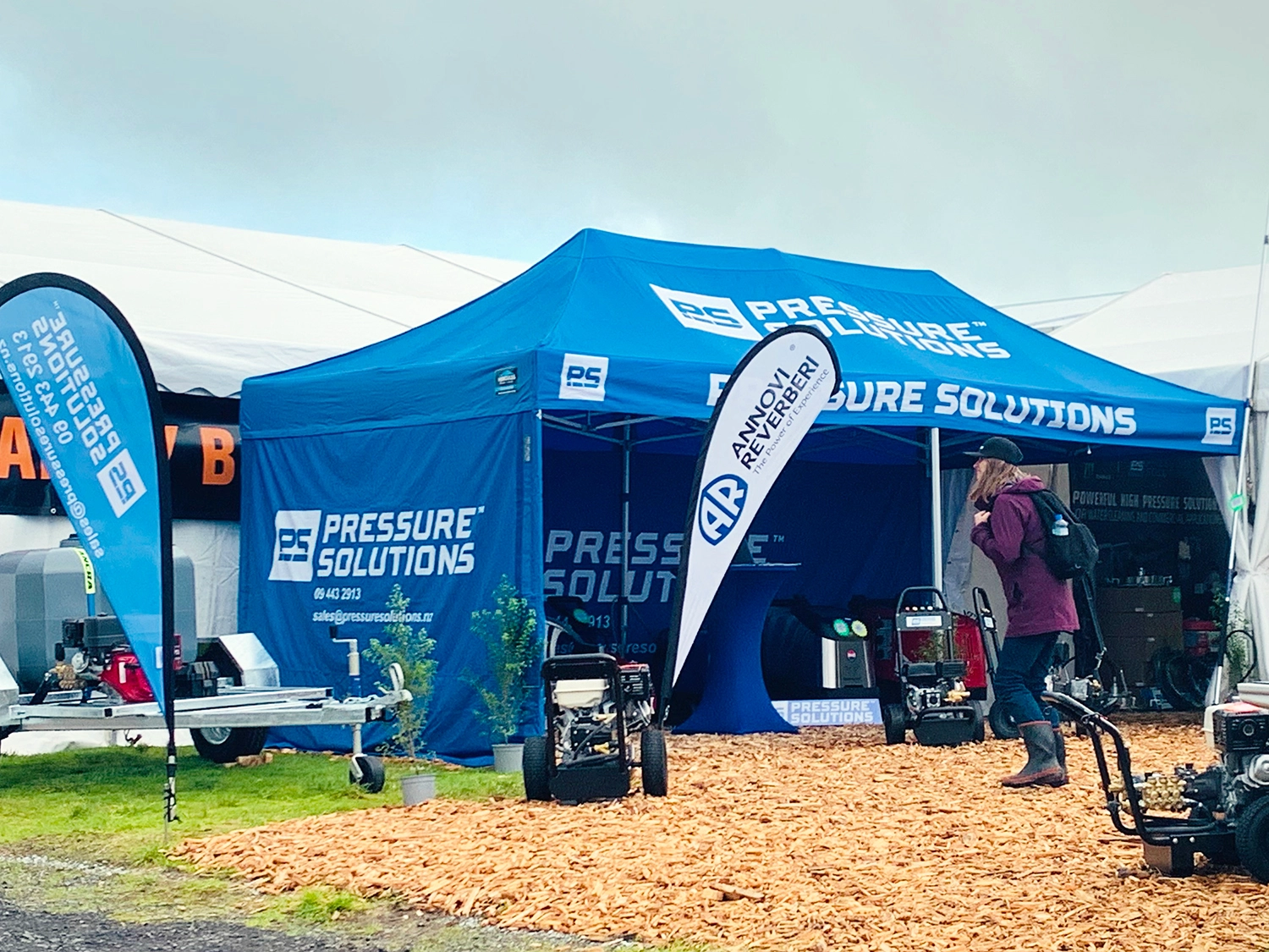 Pressure Solutions gazebo at the 2025 Fieldays event