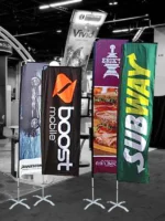 Custom Printed Rectangular Flag Kit - Double Sided - 3 Sizes - Image 2