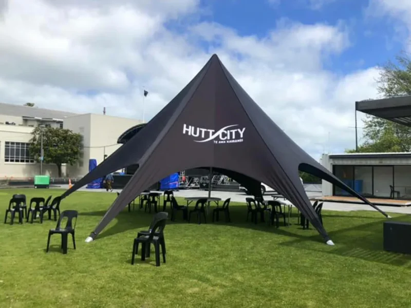 single peak star tent image