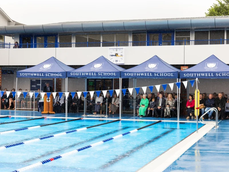 Southwell school hosted an open day with a group of branded gazebo
