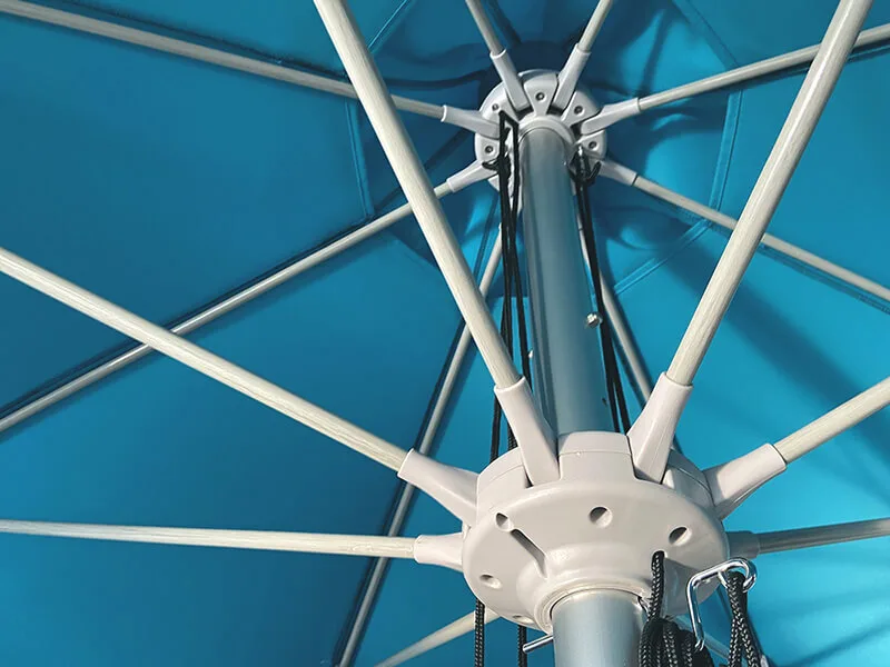 eventi outdoor umbrella details01 eventi market umbrella center hub