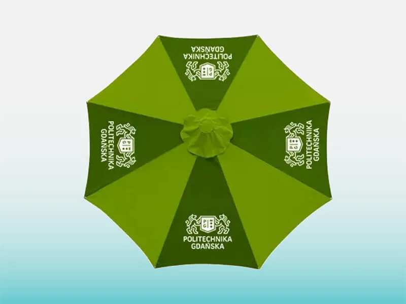 hercules printed outdoor umbrella-2 logo printed umbrella in green
