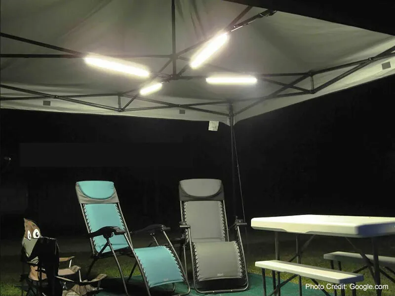 LED gazebo lights used for outdoor entertainment