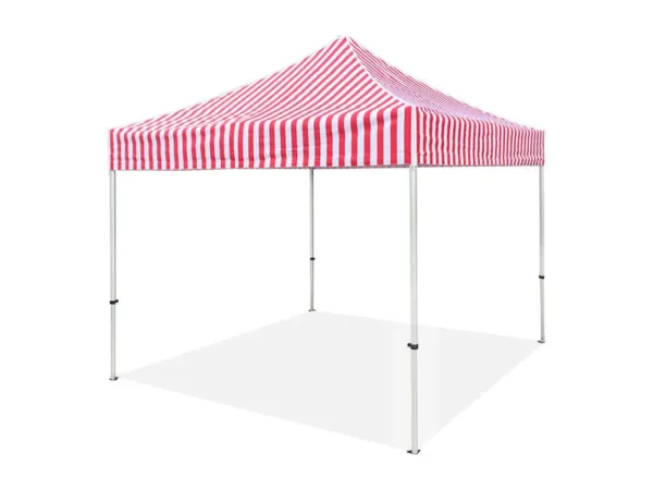 stripped gazebo red 3x3m in red