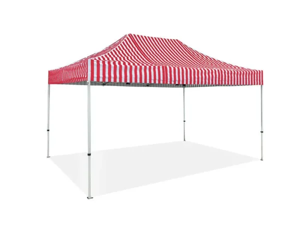 stripped gazebo red 3x4.5m