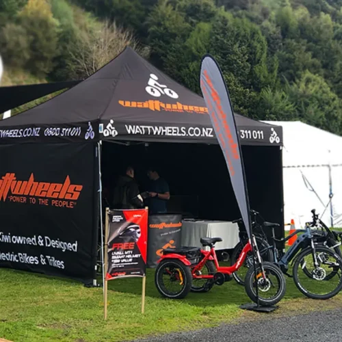 Watt Wheels Company Commercial Gazebo in Black