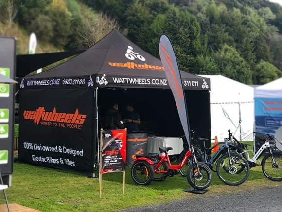 Watt Wheels Company Commercial Gazebo in Black