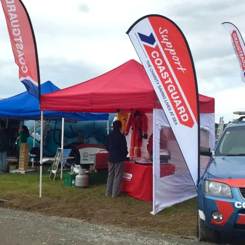 Coastguard Company Commercial Gazebo in Red