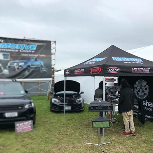 Automotive Company Commercial Gazebo in Black