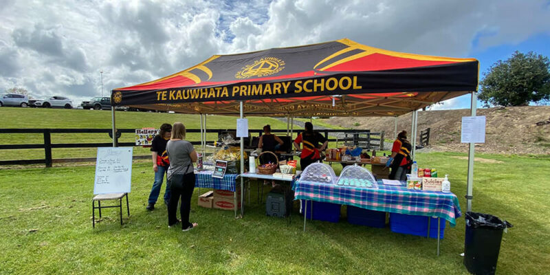 Te Kauwhata Primary School Gazebo for Fundraising Day