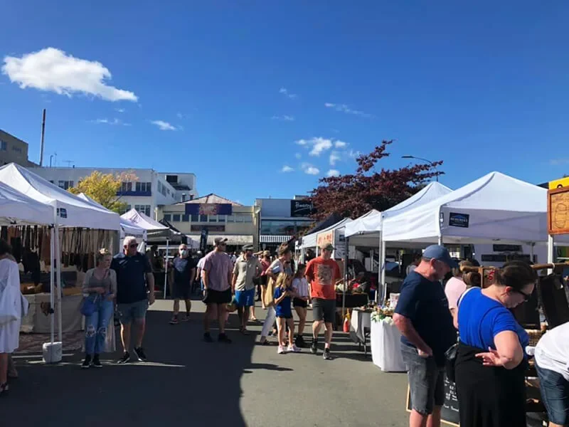 market gazebos at nelson's sunday market