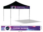 3x3m Black Pop Up Gazebo with Free Banner