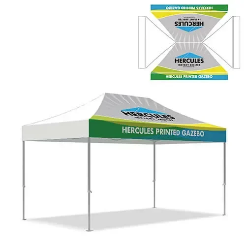 2X Valance Panel 2x Slop Roof 3x4.5 Gazebo Canopy Printing Panel