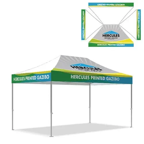 4X Valance Panel 1x Slop Roof 3x4.5 Gazebo Canopy Printing Panel
