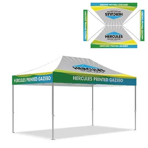 4X Valance Panel 2x Slop Roof 3x4.5 Gazebo Canopy Printing Panel