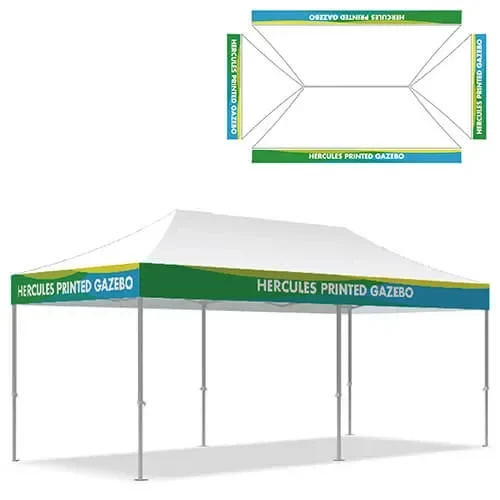 4X Valance Panel 3x6 Gazebo Canopy Printing Panel