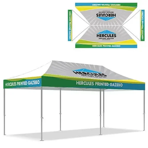 4X Valance Panel 2x Slop Roof 3x6 Gazebo Canopy Printing Panel