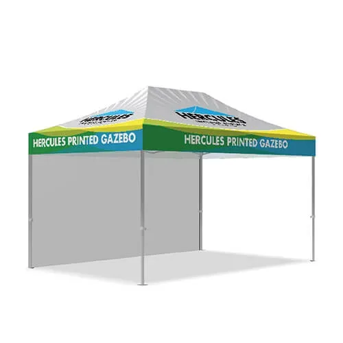 1X Plain Back Wall Custom Gazebo