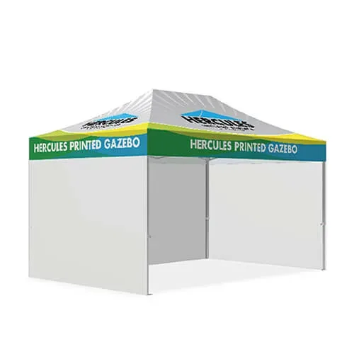 3X Plain Back Wall Custom Gazebo