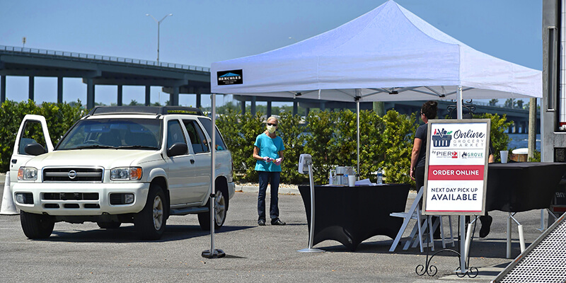 Commercial gazebo at an outdoor event