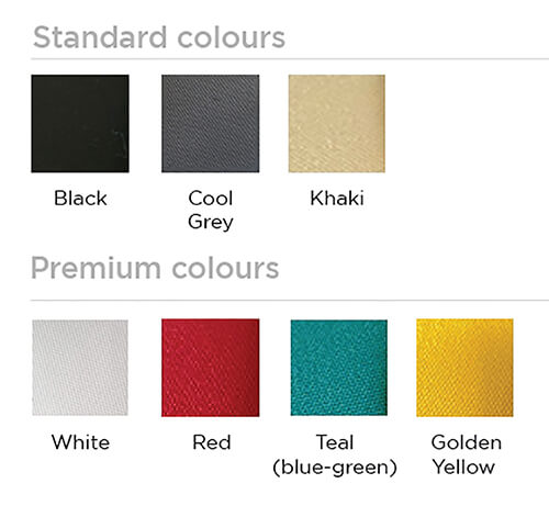 solution-dyed polyester outdoor umbrella colours