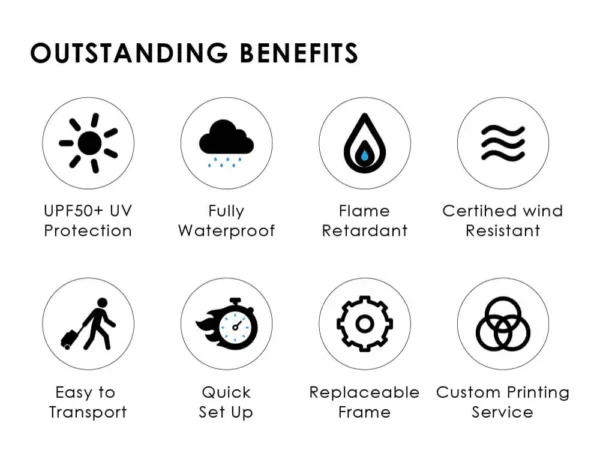 Compact Gazebo 3x3m - Image 3