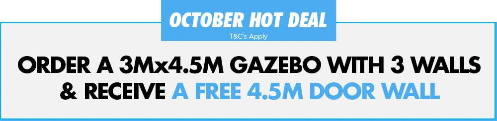 3x4.5m gazebo promotion
