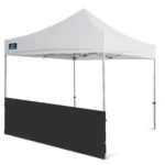 gazebo half wall set in black