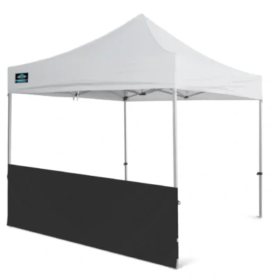 gazebo half wall set in black