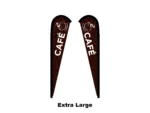 cafe flag teardrop flag extra large