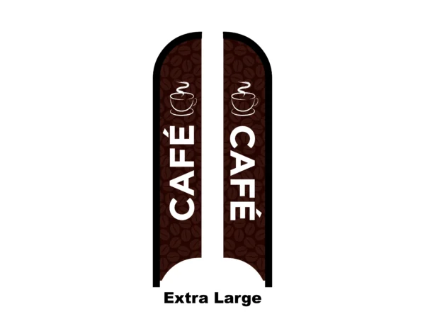 cafe flag feather flag extra large