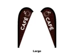 cafe flag teardrop flag large