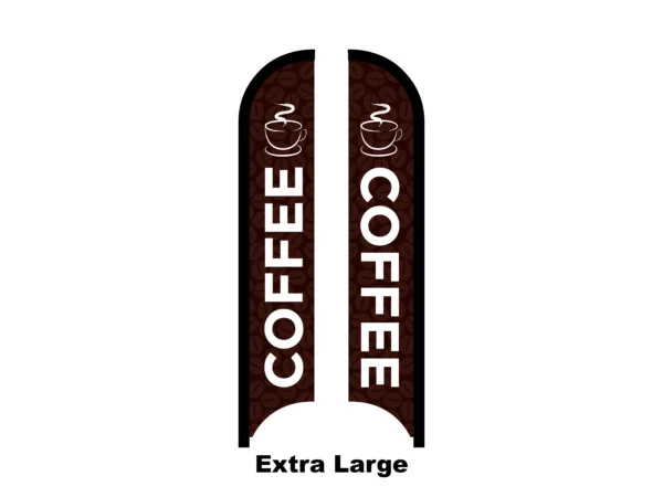 coffee flag feather flag extra large