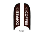 coffee flag feather flag large