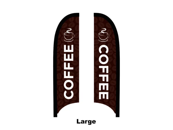 coffee flag feather flag large
