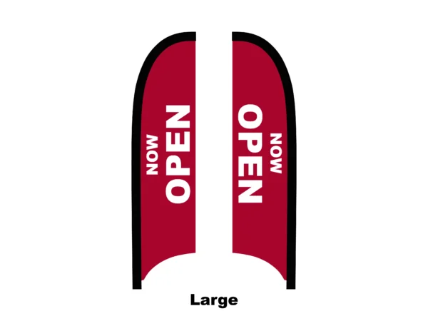 open flag feather flag large