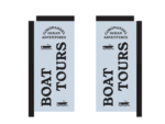 Custom rectangle flag signs for Boat Tours