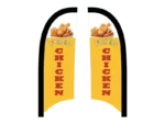 Custom feather flags Fried chicken