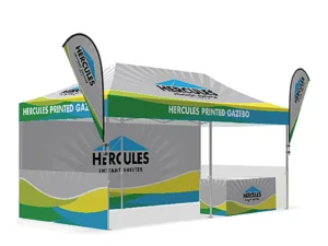 custom gazebo package with banners