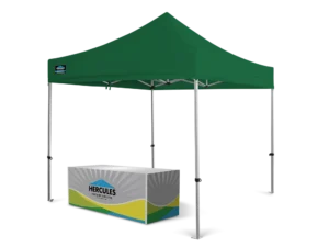 fitted custom table banner for gazebo stall
