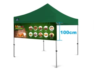 gazebo banners for food menu in size 3x1m